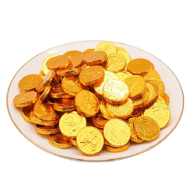 Food chocolate gold coin aluminum foil packaging